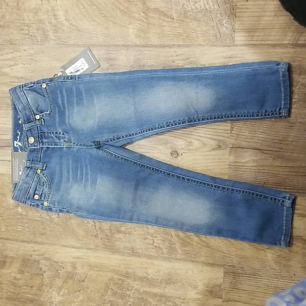 7 For All Mankind Girls NWT Skinny Jean 5 - Picture 5 of 5